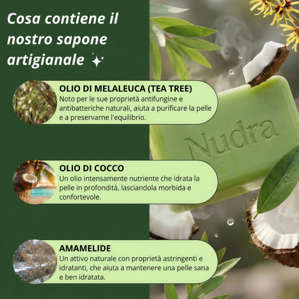 Sapone purificante antifungino Nudra®