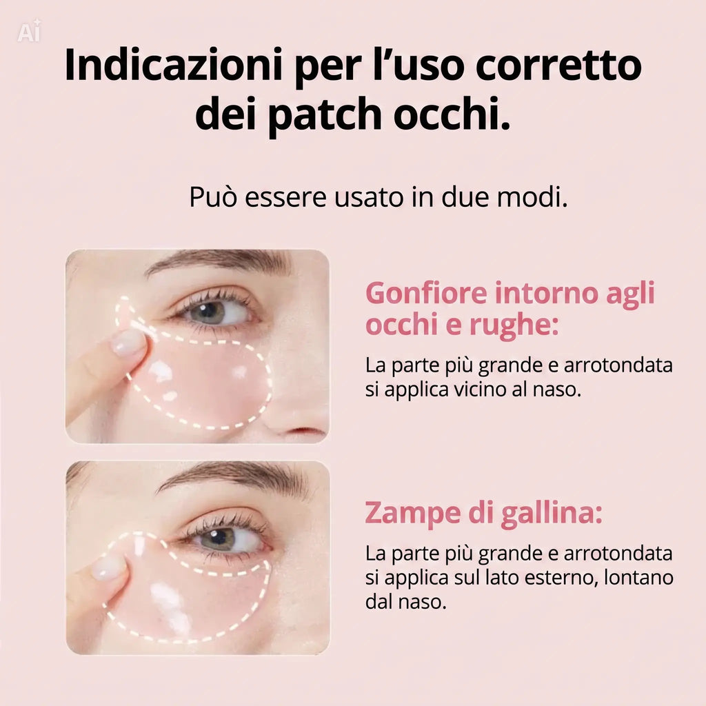 Cerotti oculari in idrogel di peptidi e collagene