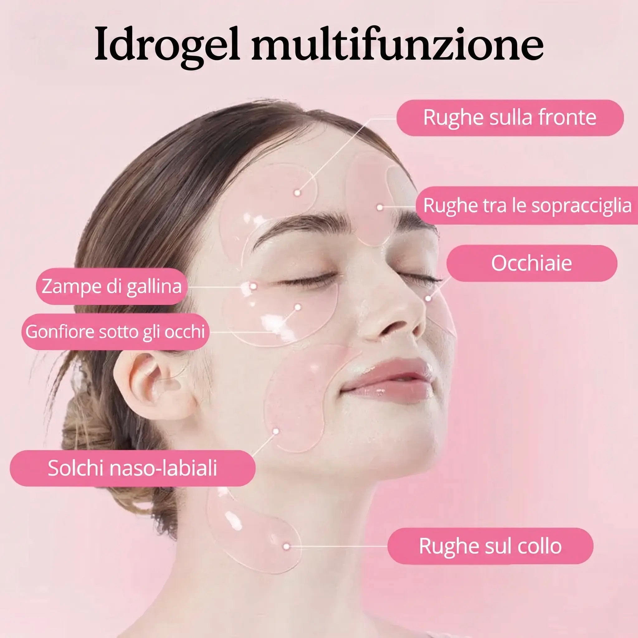 Cerotti oculari in idrogel di peptidi e collagene